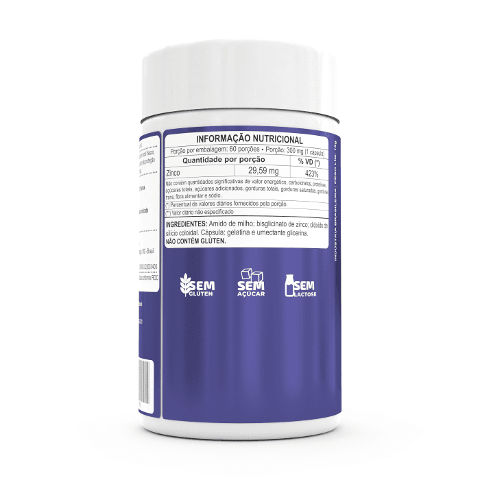 BIO ZINCO QUELATO 29,59MG 60 CAPS - Imagem 2