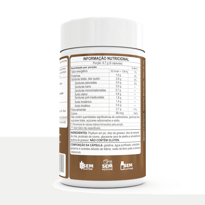 BIO PSYLLIUM COM CHIA E CROMO 60 CAPS SOFTGEL - Imagem 2