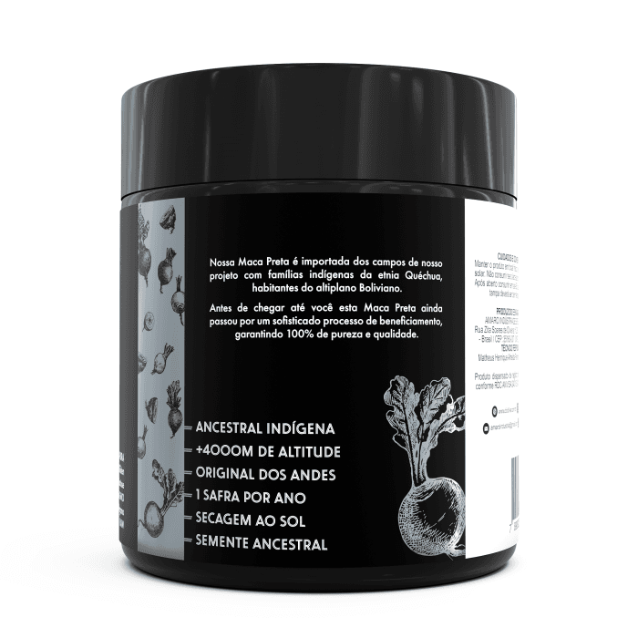 BIO MACA PERUANA ANDINA BLACK 150G - Imagem 2