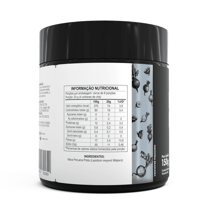 BIO MACA PERUANA ANDINA BLACK 150G - Imagem 3