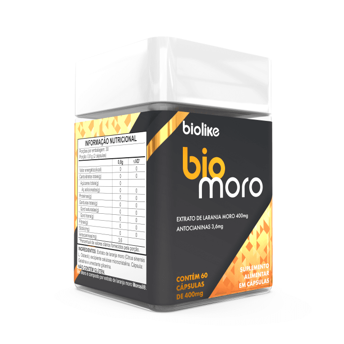 BIO LARANJA MORO 400MG DE MOROSIL 60 CÁPSULAS - Imagem 3