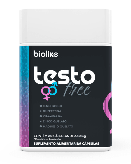 TESTO FREE COM FENO GREGO E QUERCETINA 60 CÁPSULAS